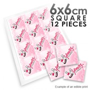 6x6cm Square Custom Edible Printed Image