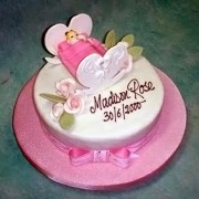Baby in Cradle Cake