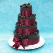 4 Tier Plane Chocolate Wedding Cake