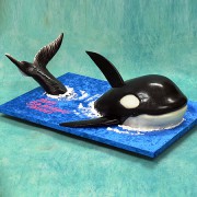 3D Killer Whale Cake