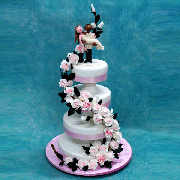 4Tier  "S" Pink Roses