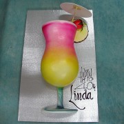 Cocktail Glass Cake
