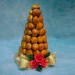 Profiterole with Red Roses
