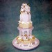 Wedding Cake with Octagon Vase