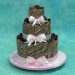 Chocolate Wedding Cake with Milk Chocolate Panels