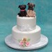 Dog Couple Wedding Cake