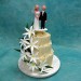 Wedding Cake with White Lilies