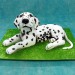 3D Dalmatian  Dog Cake