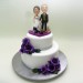 Real Face Couple Wedding Cake