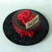 Small Cake with Red Rosses