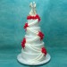 5 Tier Wedding Cake with Porcelain Couple